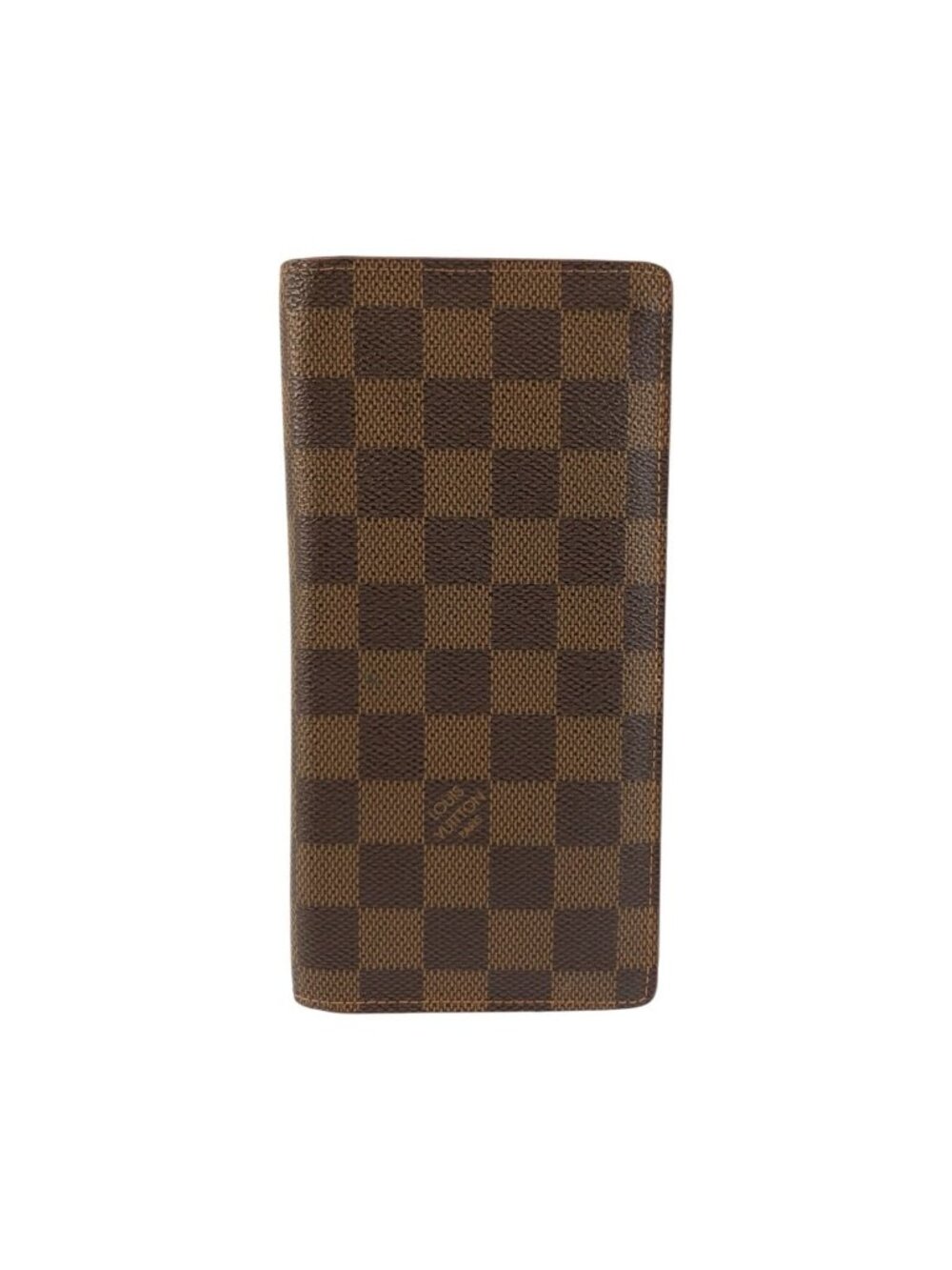 Louis Vuitton Damier Portefeuille Brazza Wallet Brown Gold